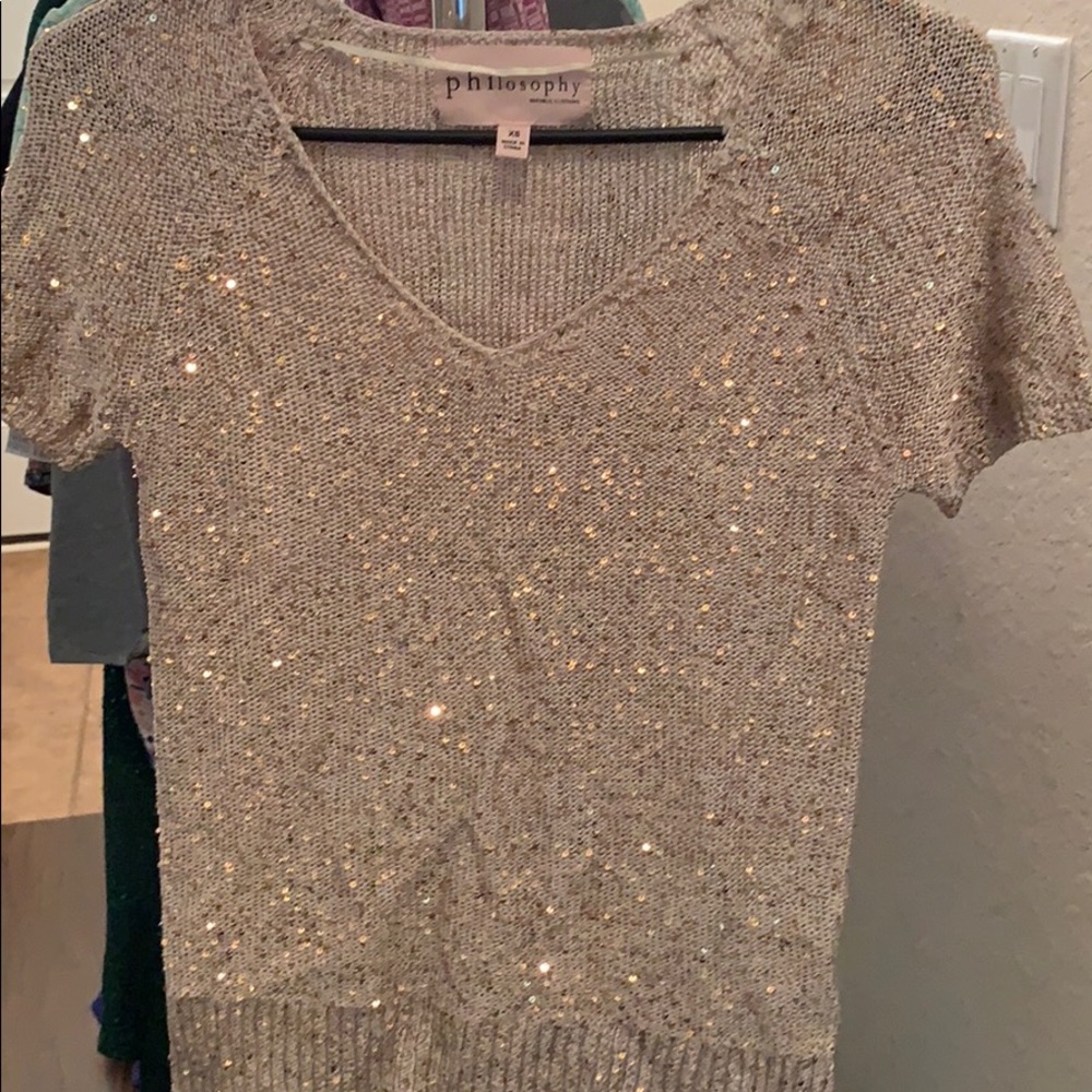 Philosophy sparkle top